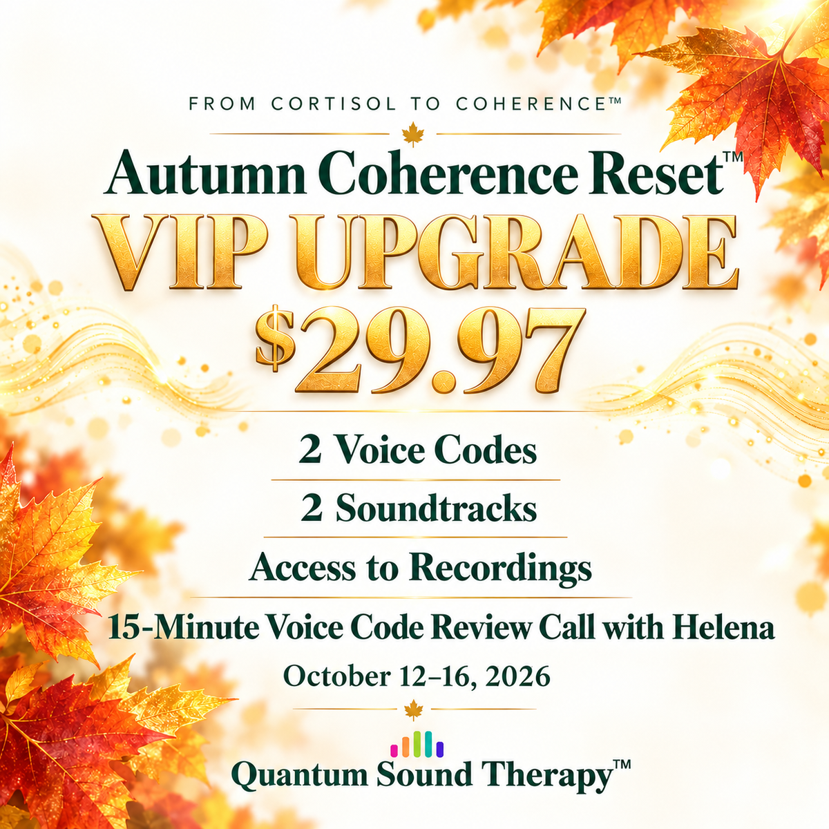 Autumn Coherence Reset VIP Upgrade